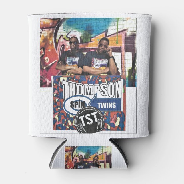 Porta-lata TST Thompson SPIN TWINS Merch (Frente)
