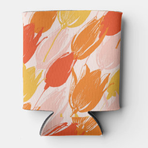 Porta-lata Tulipas Diagonais: Design de Cor Leve.