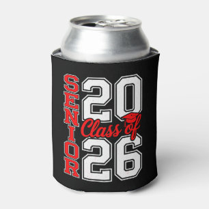 Porta-lata Turma De 2026 Senior 26 Vermelho Graduação Graduad
