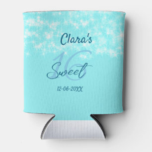 Porta-lata Turquoise teal agate doce 16 anos adicione nome da