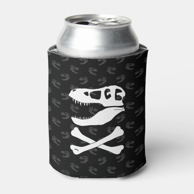 Porta-lata Tyrannosaurus Rex Jolly Roger (Can Front)