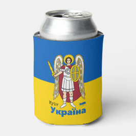 Porta-lata Ucrânia e Kiev City Casaco de Armas, Bandeira da U