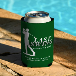 Porta-lata Último Swing Antes do Anel Golf Bachelor