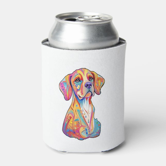 Porta-lata Um Cachorro de Aquarela (Can Front)