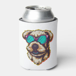 PORTA-LATA UM D O G DORÁVEL COM ÓCULOS DE SOL