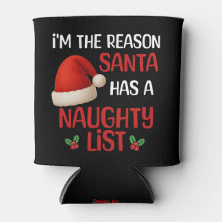 Porta-lata Um design divertido de lista de travessos de Natal