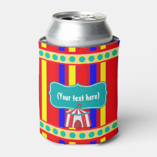 Porta-lata Um Dia no Circo Festa Infantil Personalizada