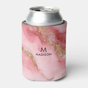 Porta-lata Um fundo de mármore rosa luxuoso