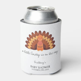 Porta-lata Um Pequeno Chá de fraldas de Ação de Graças na Tur