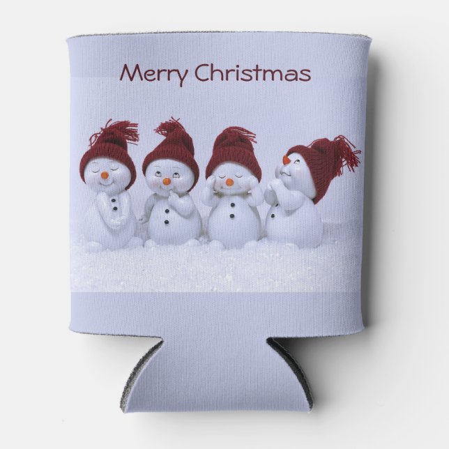 Porta-lata Um quarteto de homens de neve (Frente)