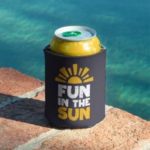 Porta-lata Um sinal que diz diversão ao sol