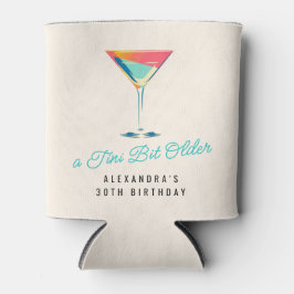 Porta-lata Um Tini Bit Antigo Tema Martini aniversário de 30