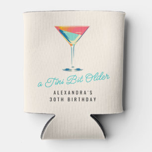 Porta-lata Um Tini Bit Antigo Tema Martini aniversário de 30
