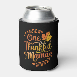 Porta-lata Uma Mãe Grata Cute Fall Ação de Graças Outono