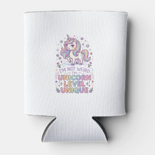 Porta-lata Unicorn Não sou Estranha Estou no Nível Unicórnio