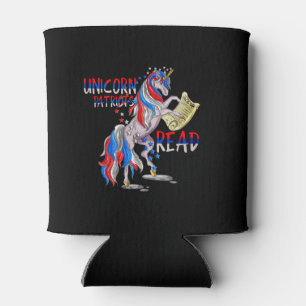 Porta-lata Unicorn Patriots Read Can Cooler