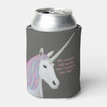 Unicorn Rainbow Custom Can Cooler