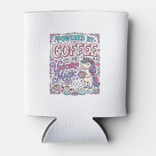 Porta-lata Unicórnio Alimentado por Café e Magia de Unicórnio