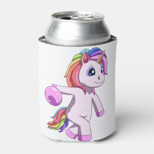 Porta-lata unicórnio bonito com bola de boliche para um Bowle