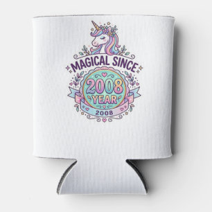 Porta-lata Unicórnio Mágico Desde Ano Design Gráfico Zazzle D