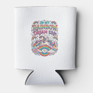 Porta-lata Unicórnio Na Minha Era De Roupas Coloridas Do Sonh