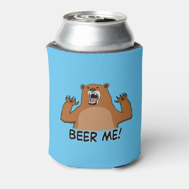 Porta-lata Urso de Cerveja Engraçado (Can Back)