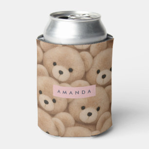 Porta-lata Urso de Pelúcia Kawaii Personalizado