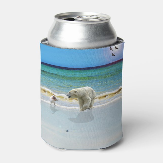 Porta-lata Urso Polar Conhece Jack Russell, Consegue Mais Fri (Can Front)