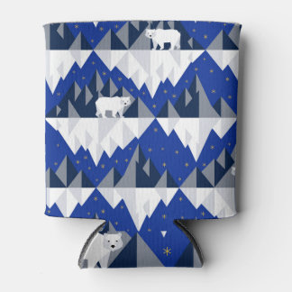 Porta-lata Urso Polar no Padrão Iceberg Sem Olhos.