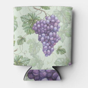 Porta-lata Uvas Aquarela, Padrão Sem Fruta.