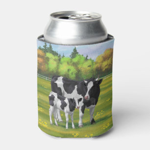 Porta-lata Vaca Holstein e Vitelo Fresco na Pastagem de Verão