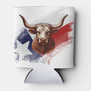 Porta-lata Vaca longhorn do Texas