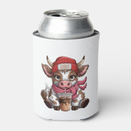 Porta-lata Vaca Viciada em Café