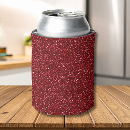 Porta-lata Valentine Clássico Vermelho Glitter Tendência