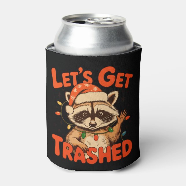 Porta-lata Vamos acabar com o Natal Raccoon Feral Xmas (Can Front)