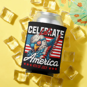 Porta-lata Vamos Celebrar a América 4 de Julho Águia