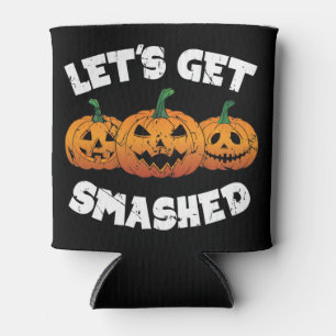 Porta-lata Vamos Esmagar Pumpkins Jack O Lanterna Halloween
