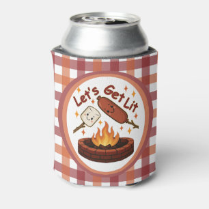 Porta-lata Vamos Ficar Lit Firepit – Marshmallow Fofo & Cacho