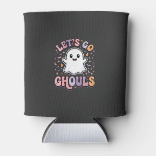 Porta-lata Vamos Lá Espíritos Fofos de Halloween Design Gráfi