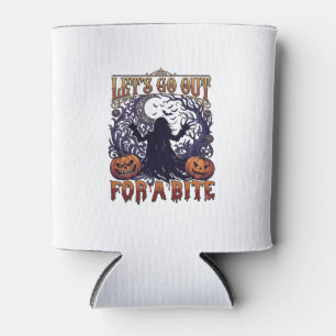 Porta-lata Vamos Saír Morder Fantasmas Abóboras Morcegos Lua
