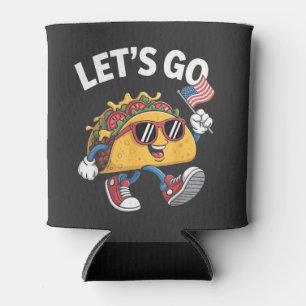 Porta-lata Vamos Vai Taco Trump 4 De Julho Amantes De Taco