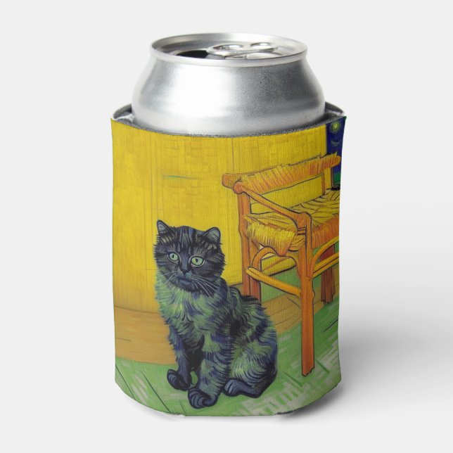 Porta-lata Van Gogh Black Cat (Can Front)