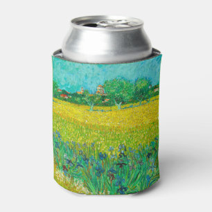 Porta-lata Van Gogh Field com Irrises Perto de Arles