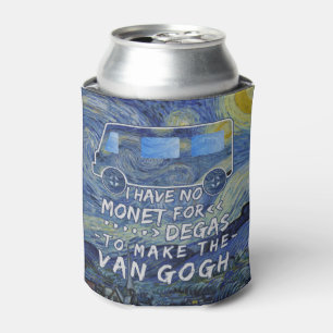 Porta-lata Van Gogh Monet desgaseifica a noite estrelado da
