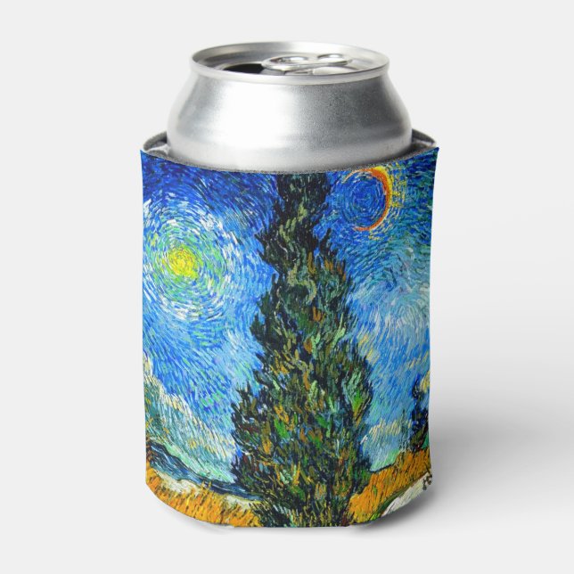 Porta-lata Van Gogh Road com Cypress e Star (Can Front)