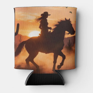 Porta-lata Vaqueira e Cavalgada ao Pôr do Sol