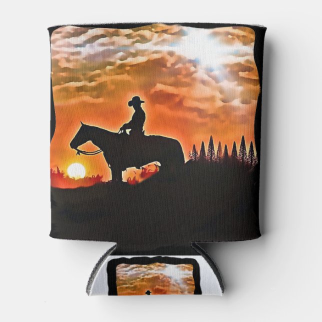 Porta-lata vaqueiro ao sol (Frente)