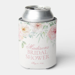 Porta-lata Vasos de Flores Rosa Floral Hydrangeas Lembrancinh