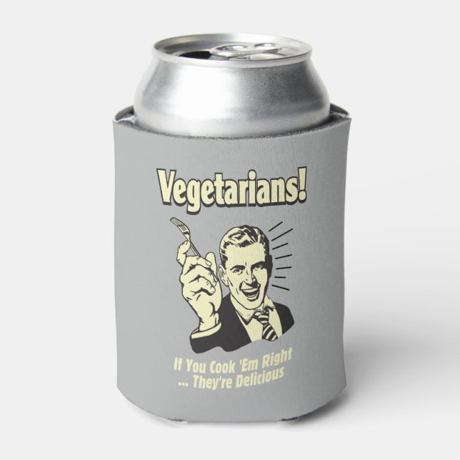Porta-lata Vegetarianos: São Deliciosos (Can Front)