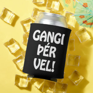 Porta-lata VELHO DE GANGI ÞÉR! BOA SORTE! Língua islandesa